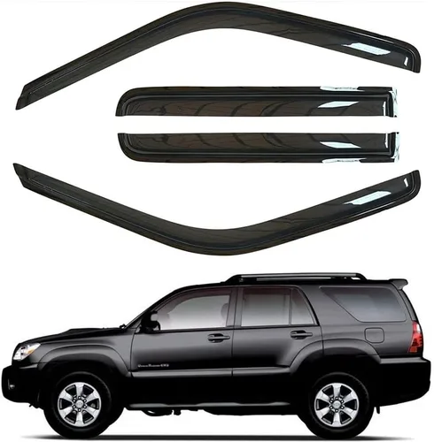 Juego de 4 protectores de lluvia originales, deflectores de ventana de montaje exterior, viseras laterales de buen aspecto compatibles con Toyota
