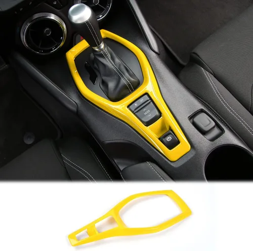 Miniatura 8 de CheroCar Cubierta decorativa del panel de cambios con adhesivo decorativo para tablero de instrumentos para Chevrolet Camaro 2016+, accesorios