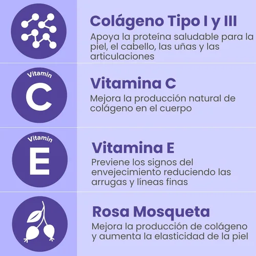 Miniatura 4 de Sanar Naturals Pastillas de colágeno con vitamina C, E - Apoya la salud del cabello, las uñas, la piel, las articulaciones y los huesos. Suplemento