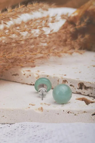 Miniatura 28 de Aretes de jade para mujer, hipoalergénicos, hechos a mano, joyería de jade verde real para mujeres y hombres, regalo para aniversario, graduación