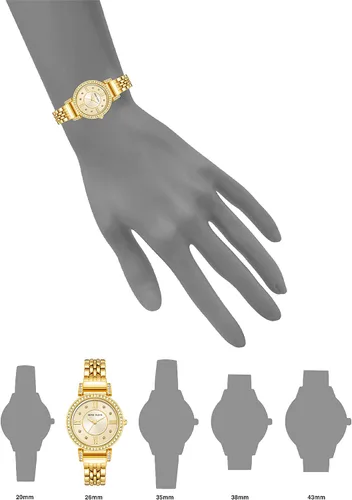 Miniatura 5 de Anne Klein - Reloj de brazalete para mujer con cristales de Swarovski y malla acentuada