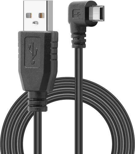 Miniatura 8 de Mini cable de alimentación USB de 90 grados en ángulo izquierdo (sin transferencia de datos) - USB 2.0 A-macho a Mini-B cable de alimentación