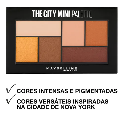 Miniatura 3 de Maybelline New York The City Mini paleta de sombra de ojos, Hi-Rise Sunset, 0.14 onzas Puesta de sol Hi-Rise