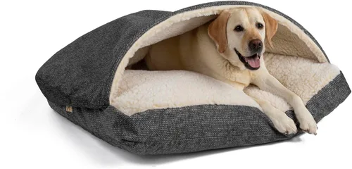 Miniatura 18 de Snoozer Pet Products Cama de lujo para perros estilo cueva rectangular con microserraje, pequeña, antracita