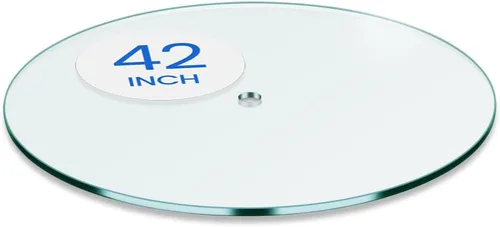 Miniatura 39 de Dulles Glass Superficie de Mesa de Vidrio Redonda de 12 Pulgadas - Templado - Superficie de Vidrio de 3/8 Pulgadas de Grosor, Pulido Plano Seguro