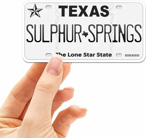 Miniatura 40 de Calcomanía para placa de matrícula de Texas, elige entre más de 50 ciudades de TX, calcomanía para parachoques de Texas para automóvil, calcomanías