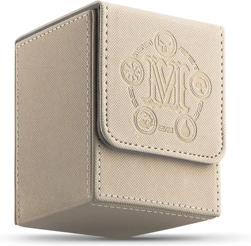 Miniatura 15 de Caja de cubierta TCGUARD para almacenamiento de cartas MTG, con capacidad para 100 o más cartas con funda individual, forro de microfibra y caja