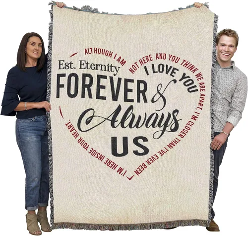 Miniatura 32 de Pure Country Weavers Manta con texto en inglés "I Am The Gentle Breeze Upon Your Face" con diseño de flores, para regalo de duelo y condolencia