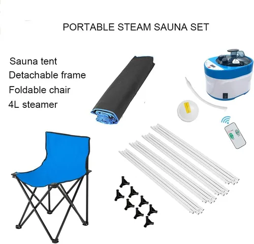 Miniatura 3 de ZONEMEL Kit completo portátil de sauna de vapor, spa personal de cuerpo completo para el hogar para desintoxicación, relajación, vaporizador de 4