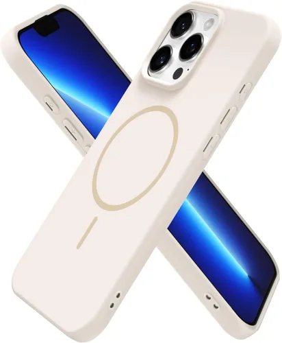 Miniatura 145 de oakxco Funda de silicona Mag Safe para iPhone 17 Pro Max, funda magnética delgada y fina compatible con carga inalámbrica MagSafe, bonita funda Negro