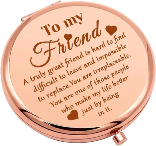 Miniatura 8 de Regalos de amistad para mujeres, espejo de maquillaje compacto para hermana, mejores amigos, regalos para niñas para mujeres, espejo de maquillaje