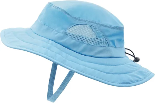 Miniatura 100 de Connectyle Sombrero de sol para niños y niñas, sombrero de pescador de ala ancha UPF 50+, sombrero de protección solar, sombrero transpirable