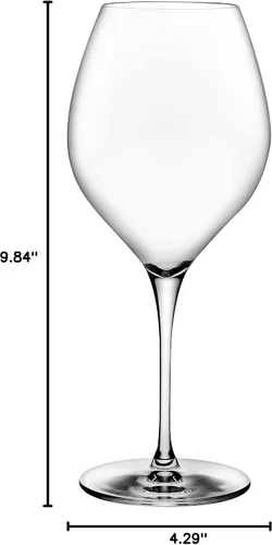 Miniatura 5 de NUDE Vinifera - Juego de 2 vasos de cristal burdeos con tallo de vino de 26.75 onzas, cristal sin plomo, vaso de vino de vidrio transparente, ideal
