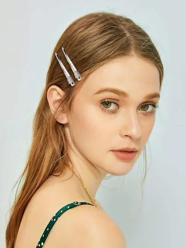 Miniatura 5 de Hedume Paquete de 200 pinzas para el pelo con agujeros, 3.5 pulgadas de metal inoxidable para rizos de cocodrilo para salón y mujeres y niñas