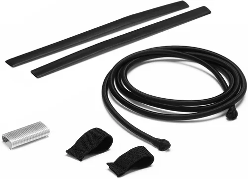 Miniatura 3 de Arrowbash 2 cuerdas elásticas de repuesto para wakeboard con lengüeta de tracción, cuerda elástica negra de choque, Wakeboard, piezas de estante