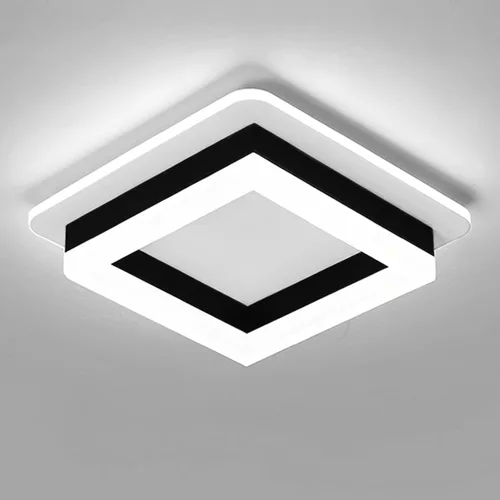 Miniatura 24 de CANEOE Luz de Pasillo Cuadrada de 24W, Moderna Luz de Techo LED de Montaje al Ras, Luces de Acrílico Blanco Cerca del Techo para Dormitorio Comedor