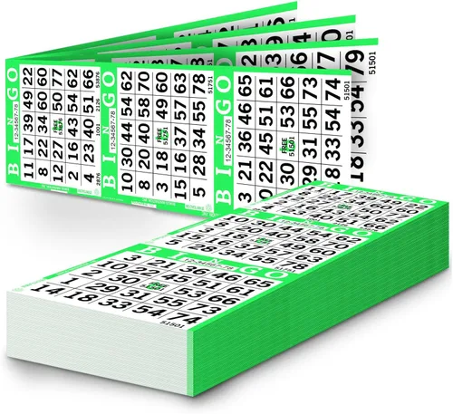 Miniatura 4 de Hojas de papel de bingo – 3 caras, 12 x 4 pulgadas – Paquete de 500 tarjetas de bingo desechables – Papel reciclable Dauber para personas mayores