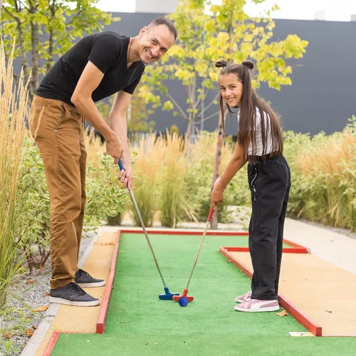 Miniatura 5 de Junkin 80 unidades de pelotas de golf de espuma, pelotas de goma para practicar, sensación y vuelo realistas, entrenamiento deportivo para golf
