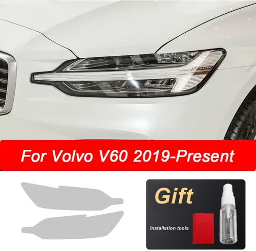 Miniatura 2 de JCAKES Película protectora para faros delanteros de coche, etiqueta transparente de TPU, para Volvo XC90 XC40 XC60 V60 2014-presente Accesorios