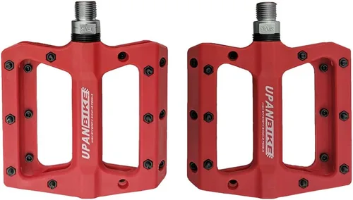 Miniatura 9 de UPANBIKE Pedales de bicicleta 3 pedales de rodamiento sellados 9/16 "husillo de fibra de nailon (poliamida) plataforma plana para MTB Mountain Bike