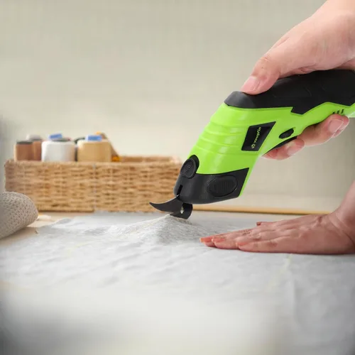 Miniatura 4 de Tijeras Eléctricas para Tela, Cortador de Caja Eléctrico para Cartón 4.2V Tijera Eléctrica Recargable para Cortar Tela, Tijeras Inalámbricas