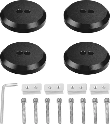 X AUTOHAUX 4 almohadillas de aluminio Jack Pucks para Chevrolet Corvette C5 C6 C7 C8 Z06 ZR1 1997-2021 Jack Lift Pad Jack Lift Pad Adaptador de Negro