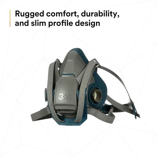 Miniatura 6 de 3M Respirador reutilizable de media cara con cierre rápido Rugged Comfort