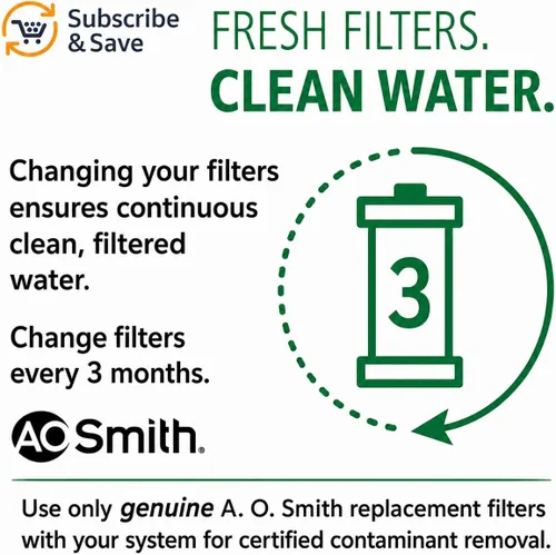 Miniatura 5 de AO Smith AO-WH-PRE-RP2 - Cartucho de repuesto para filtro de agua de sedimentos de 2.5 x 10 pulgadas, 2 unidades, para sistemas de filtración