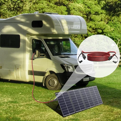 Miniatura 8 de POWOXI Cable de extensión SAE de 15 pies de desconexión rápida, cables solares, conector SAE para panel solar, automotriz, RV, motocicleta, tractor