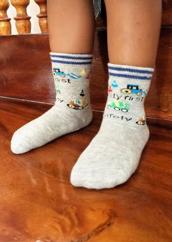 Miniatura 5 de RATIVE Calcetines antideslizantes con empuñaduras para bebés y niños pequeños