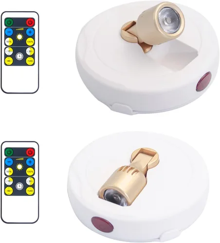 Focos que funcionan con pilas, luz de imagen inalámbrica, iluminación de acento regulable, luces LED inalámbricas, luces adhesivas con control