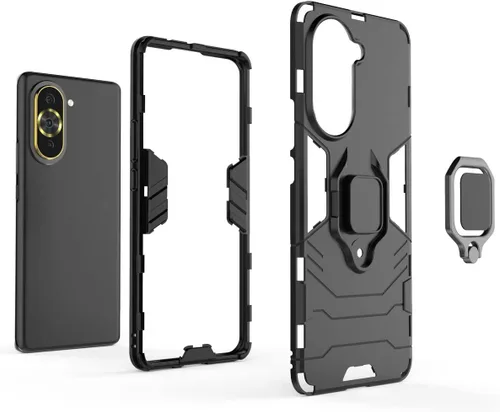 Miniatura 4 de Funda para Huawei Nova 10 Pro, soporte magnético para montaje en coche para Huawei Nova 10 Pro GLA-AL00 Case Negro