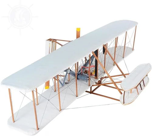 Miniatura 2 de Old Modern Handicrafts 1903 Wright Brother Flyer - Escala 1:10 - Modelo de avión - Modelo de avión de madera de calidad de museo para el hogar