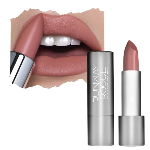 Runway Rogue Lápiz labial Vibe de los años 90, Lápiz labial Mate Hidratante Nude/Rosa Claro, 'Booked Out'