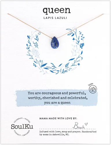 Miniatura 42 de SoulKu Luxe Inspirational Necklace, Empowerment Jewelry, Handcrafted Necklace For Women, Gift For Mom, 2" Extender With Lobster Clasp, 16" Nylon Cord