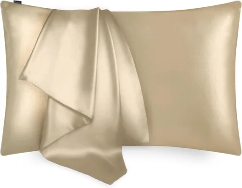 Miniatura 10 de LILYSILK Funda de almohada 100% de seda, 1 pieza de 0.984 in, funda de almohada pura para cabello y piel, sobre terse de doble cara, seda Charmeuse