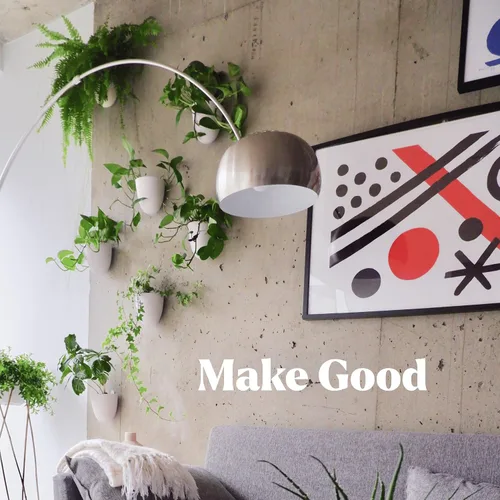 Miniatura 6 de Make Good PlantPod Luxe - Macetas de pared con riego automático (juego de 3, verde bosque), fáciles de regar e instalar, ligeras, diseña tu propio