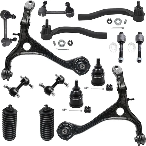 Miniatura 11 de Detroit Axle - Kit de suspensión frontal de 16 piezas para RWD Chrysler 300 Dodge Charger Challenger Magnum 6 brazos de control con rótulas 2