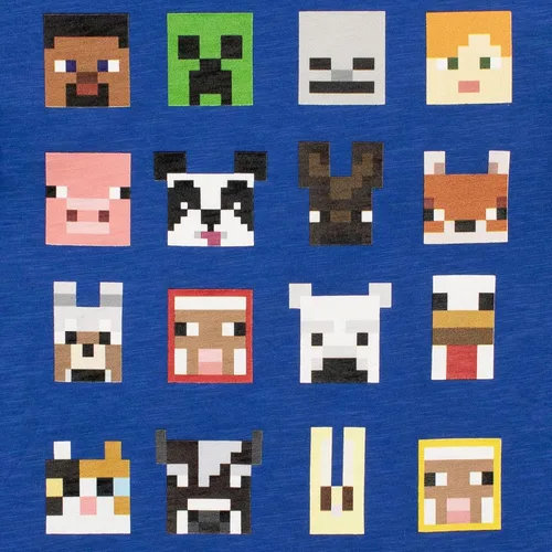 Miniatura 2 de Minecraft - camiseta de personajes de sprites para niños, regalos para jugadores, manga corta, negra