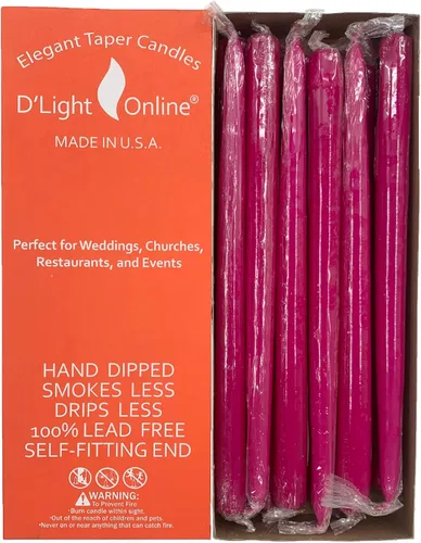 Miniatura 15 de D'light Online Elegantes Velas Cónicas de Otoño Estacional de 10 Pulgadas de Calidad Premium - Sin Perfume, Velas Cónicas Sumergidas a Mano, Sin