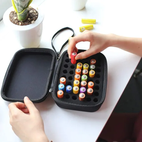 Miniatura 3 de COMECASE - Caja de almacenamiento para batería dura, con estuche de transporte