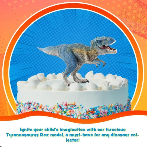 Miniatura 2 de Juguete realista de Tiranosaurio Rex – Figura de acción de dinosaurio grande de 11 pulgadas con mandíbula móvil, juguetes de dinosaurio