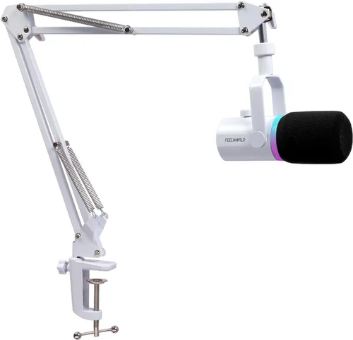 Miniatura 11 de FEELWORLD PM1 XLR - Micrófono dinámico USB con brazo articulado, regalos para grabación de podcasts, computadora PC, juegos, transmisión en vivo