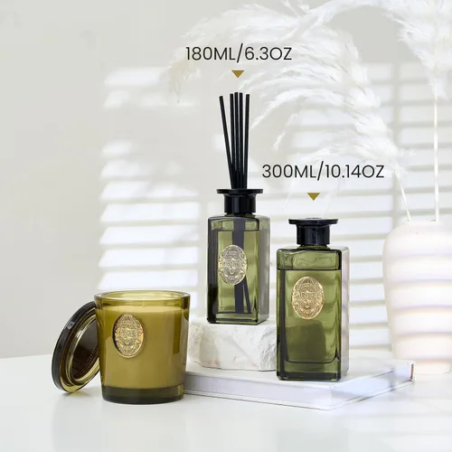 Miniatura 6 de M&SENSE Juego de difusor de varillas grande de 6.3 onzas Difusor de aceite de aroma de bambú con varillas Aceite esencial no tóxico