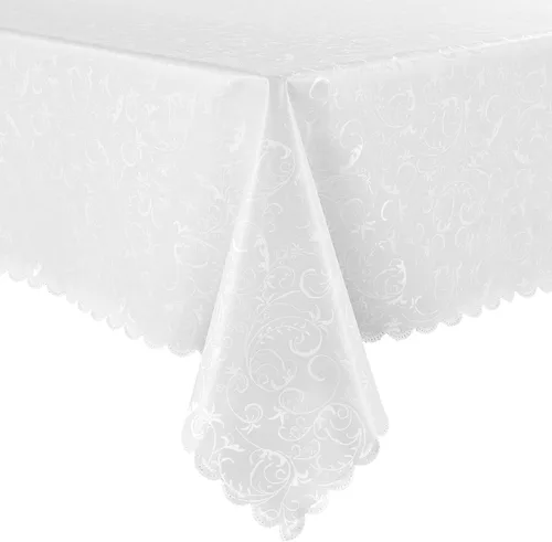 Miniatura 63 de Smiry Mantel cuadrado, mantel de vinilo resistente al agua, lavable, para cocina y comedor (azul bebé, 54 x 54 pulgadas)