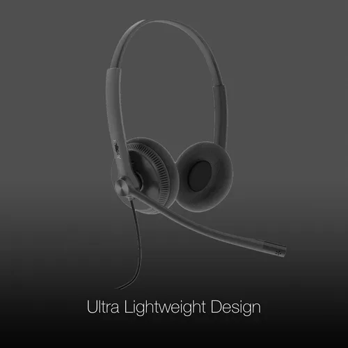 Miniatura 4 de GTW Yealink UH34 Duo Teams Certified Lite - Auriculares con cable (USB-C), se conectan al escritorio, PC/Mac, softphones - Funciona con equipos