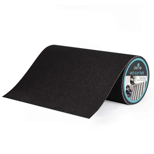 Miniatura 31 de Lifegrip - Cinta de tracción antideslizante, 4 pulgadas x 38 pies, mejor agarre, fricción, adhesivo abrasivo para escaleras, peldaños de pisada