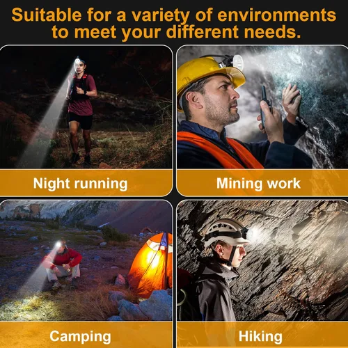 Miniatura 4 de Linterna frontal de minería LED superbrillante KL6M.H, lámpara de casco recargable de alto lúmen con paquete de batería, resistente a explosiones