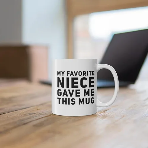Miniatura 9 de Panvola Mi sobrina favorita me regaló esta taza Divertida Regalos Para Tías Y Tíos Celebración De Cumpleaños La Mejor Tía Apreciación Taza De Café