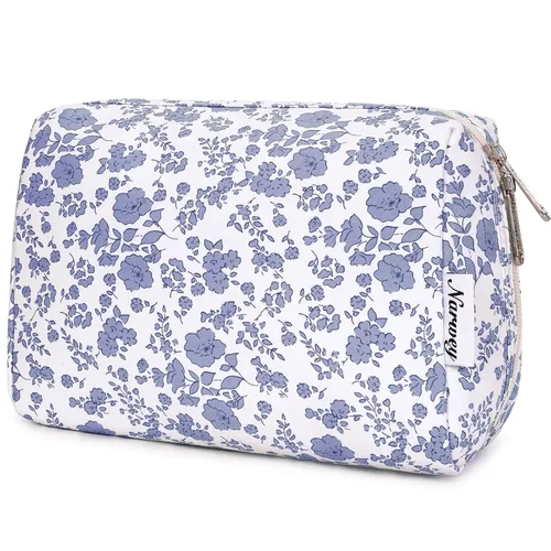 Miniatura 9 de Narwey Bolsa de Maquillaje Bonita de Viaje Bolsa de Cosméticos Organizadora Bolsa de Aseo Bolsas de Maquillaje con Compartimentos para Mujeres Niñas